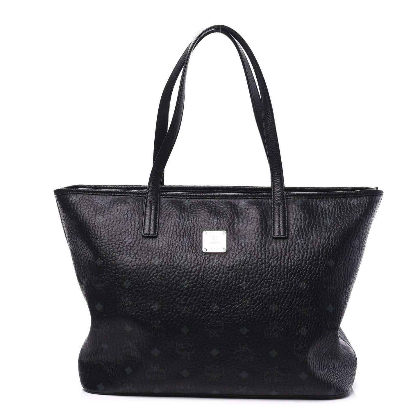 Visetos Medium Anya Zip Top Shopper Tote Black