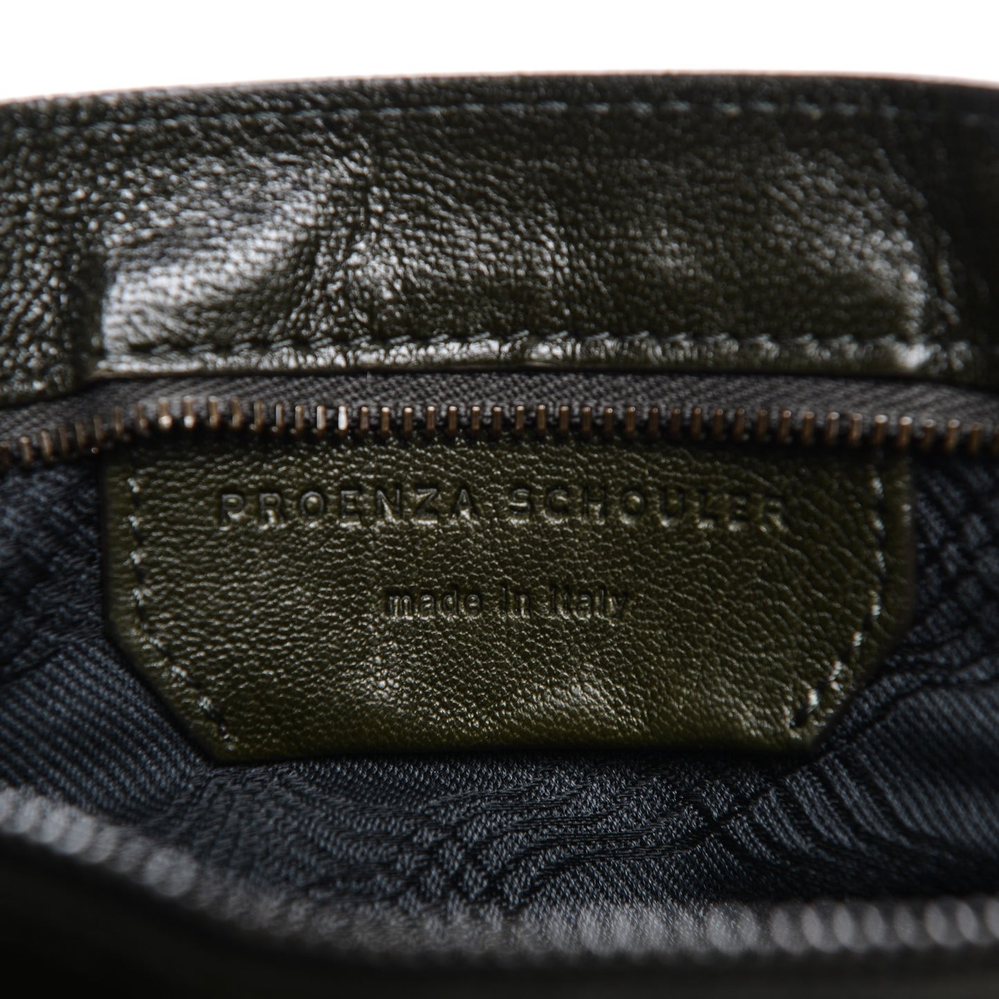 Lambskin PS1 Large Satchel Military