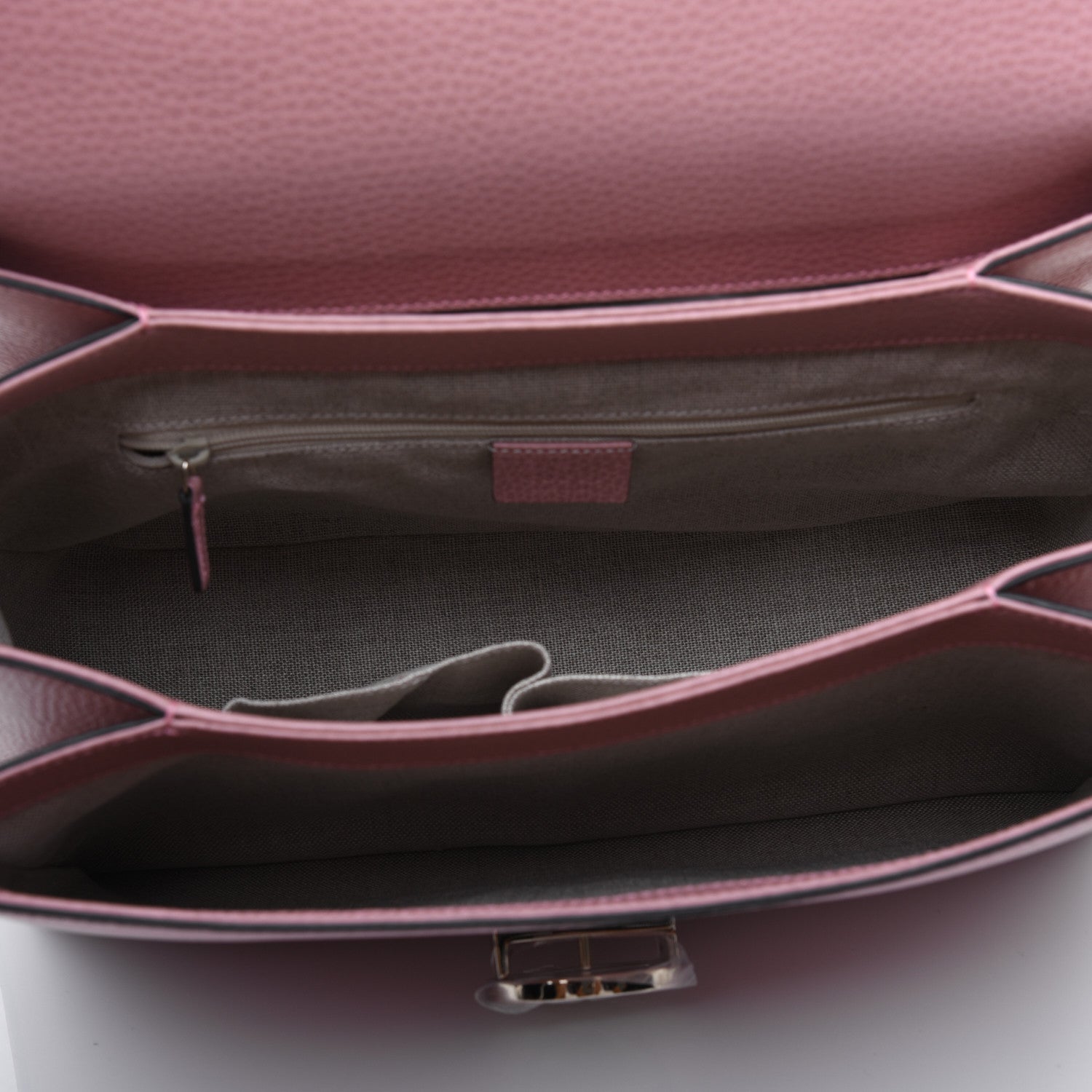 Gucci Dollar Calfskin Interlocking G Top Handle Shoulder Bag Soft Pink 5 of 16
