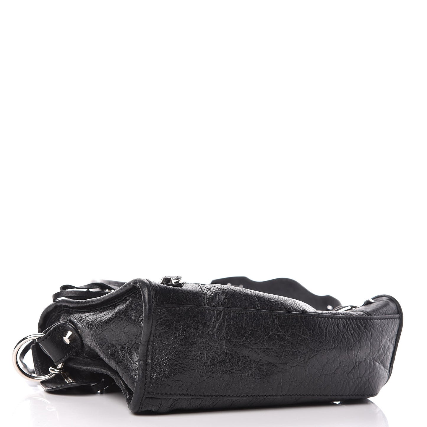 Agneau Classic Silver Hardware Mini City Black