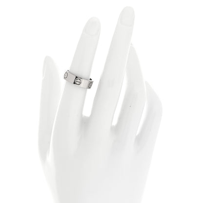Cartier 18K White Gold 5.5mm LOVE Ring 51 5.75 2 of 4