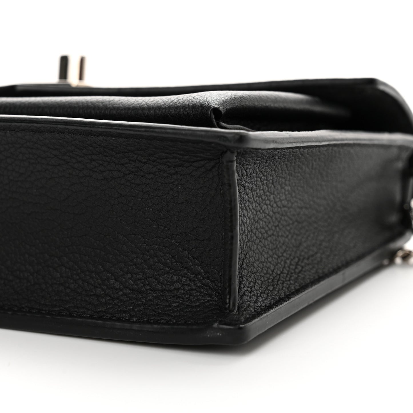 Soft Calfskin My Lockme Chain Pochette Black