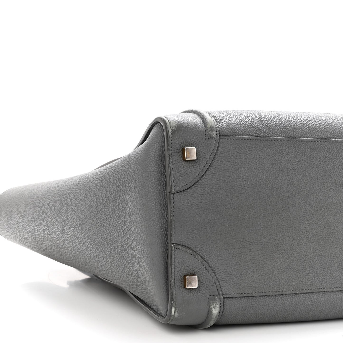 Drummed Calfskin Mini Luggage Kohl