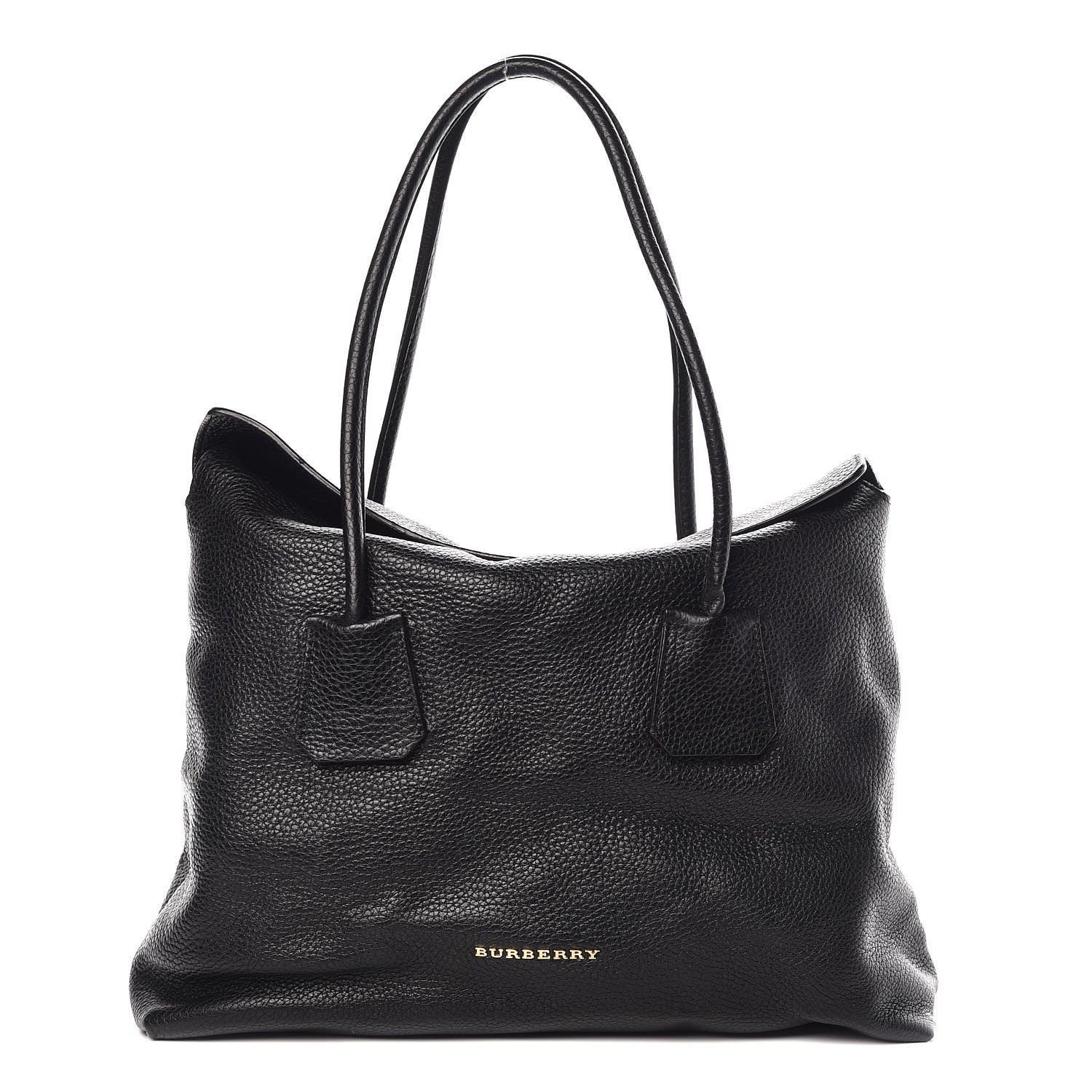 Burberry London Grainy Calfskin Medium Baynard Tote Black 1 of 16