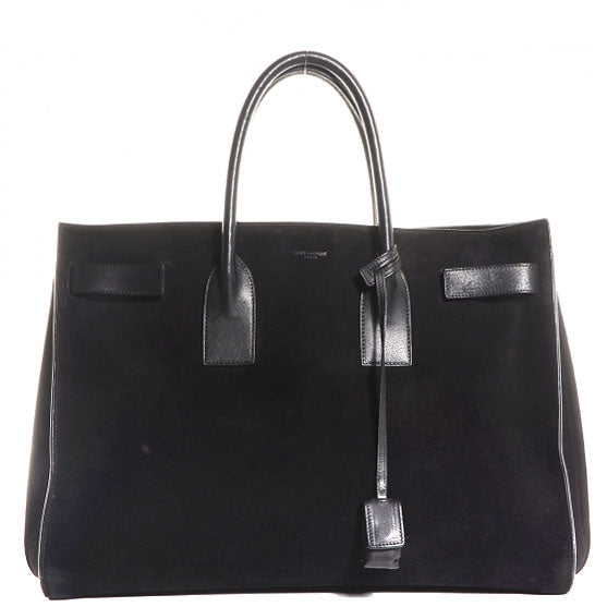 Saint Laurent Suede Large Sac de Jour Carryall Black 1 of 8