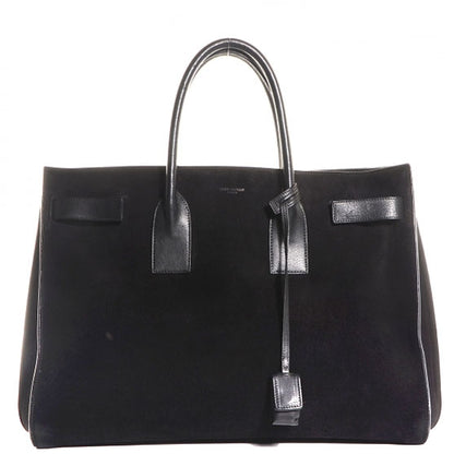 Saint Laurent Suede Large Sac de Jour Carryall Black 1 of 8
