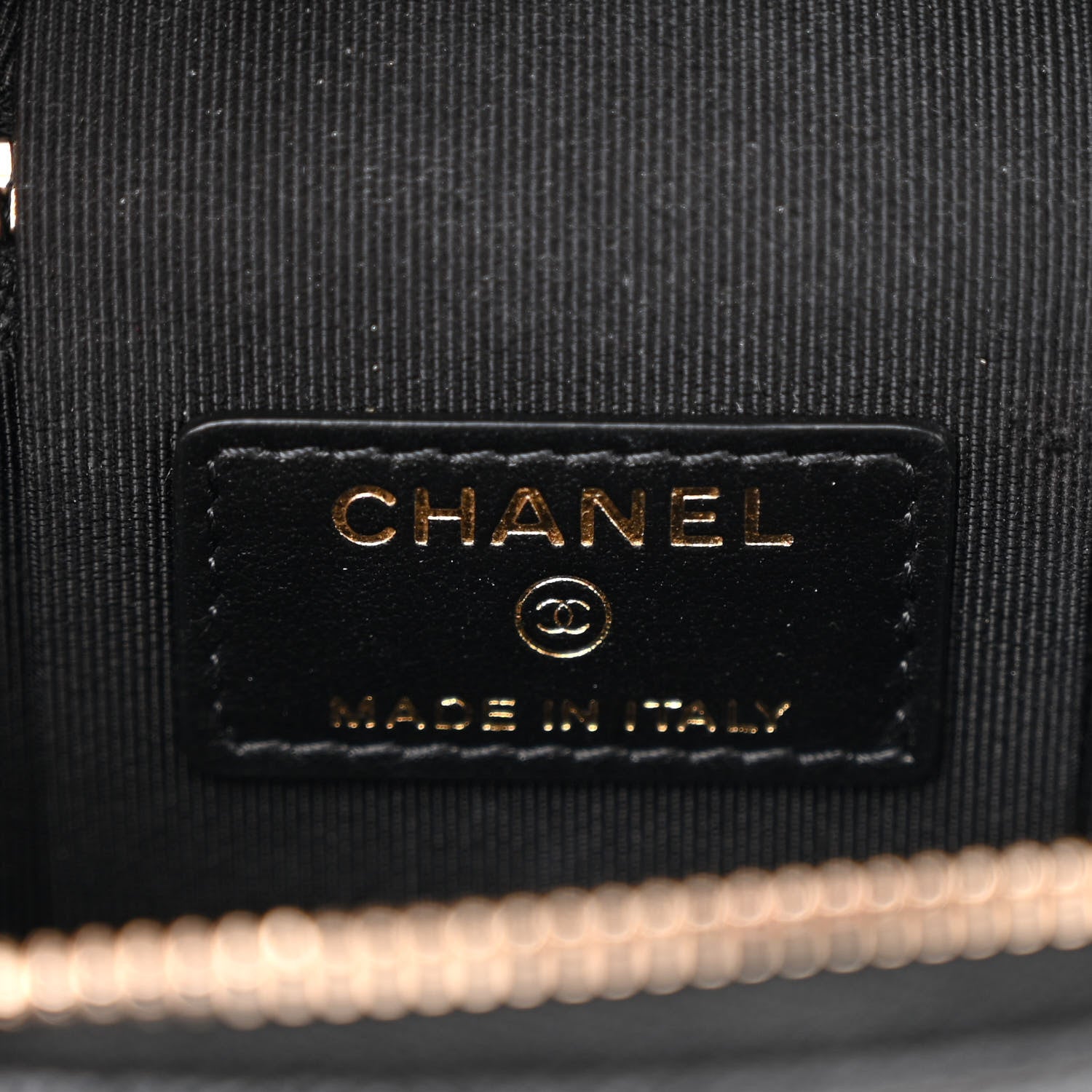 Chanel Caviar Quilted Top Handle Mini Vanity Case With Chain Black 6 of 11
