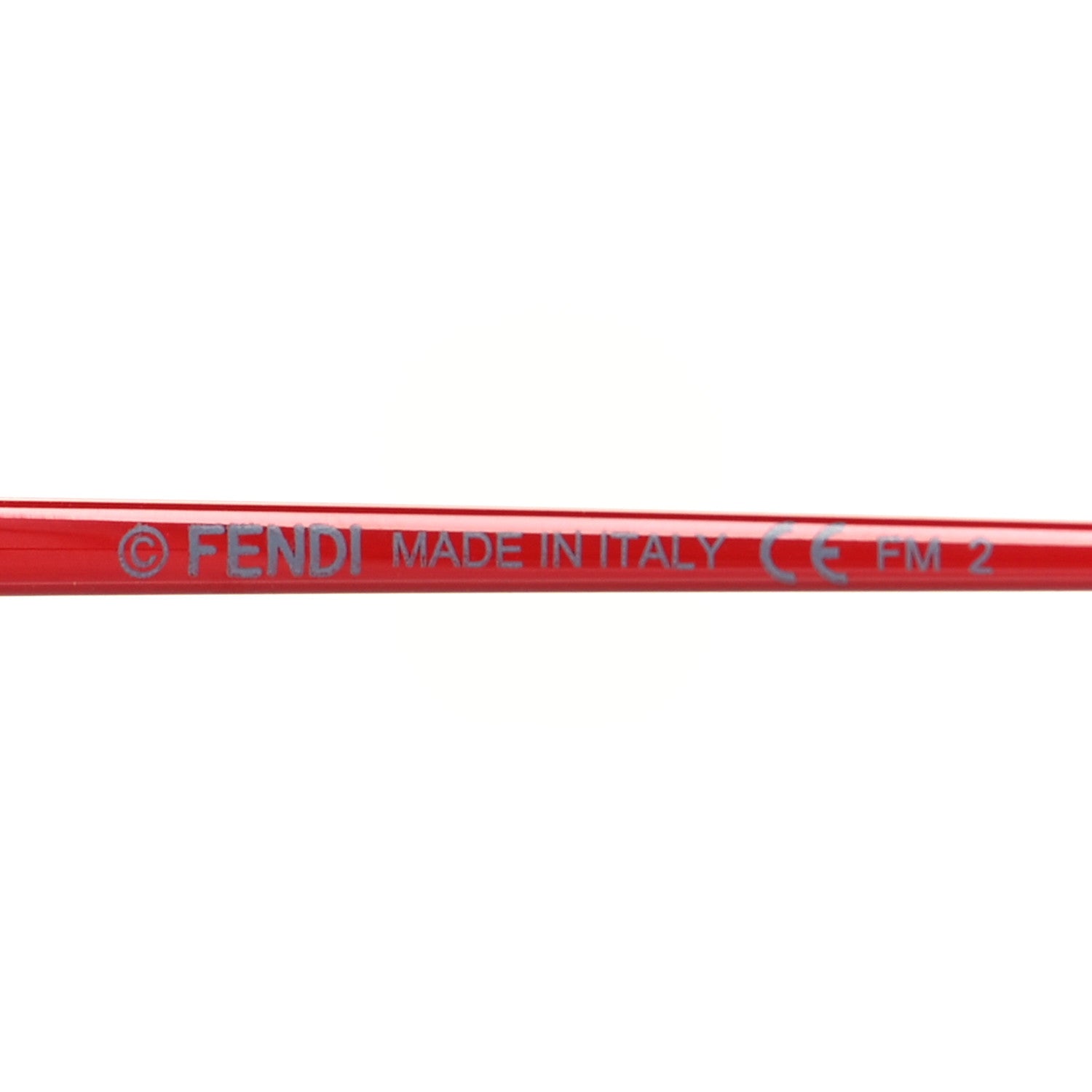 Fendi Metal Run Away Round Frame Sunglasses FF 0285/2 Red 7 of 7