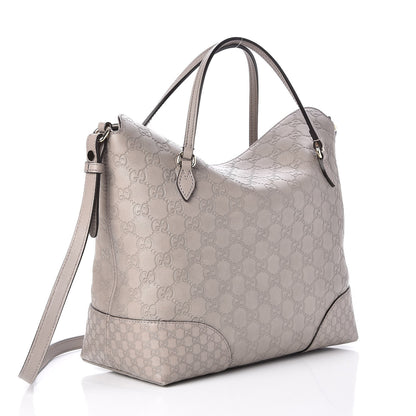 Gucci Guccissima Medium Bree Foldover Tote Storm Grey 3 of 7