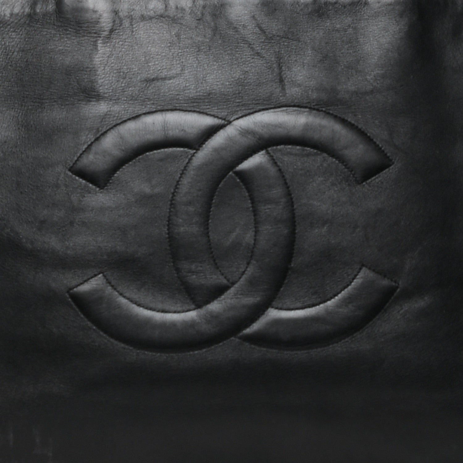 Chanel Lambskin CC Tote Black 9 of 12