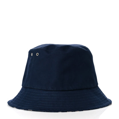Christian Dior Oblique Reversible Teddy-D Brim Bucket Hat 58 Blue 6 of 11