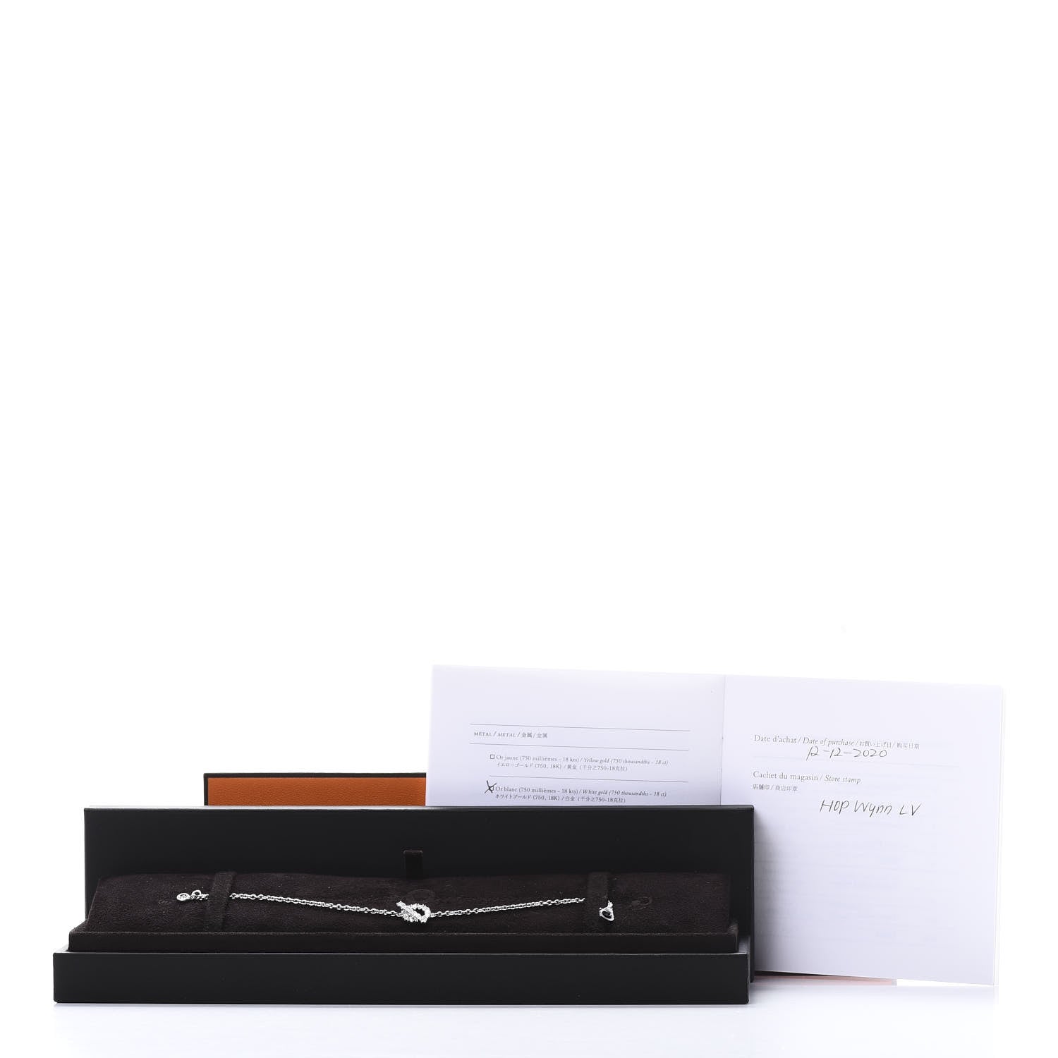Hermes 18K White Gold Diamond Finesse Bracelet ST 5 of 5