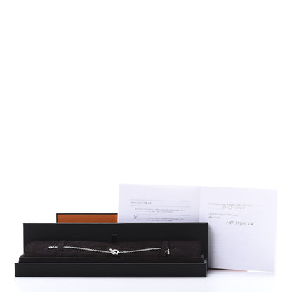 Hermes 18K White Gold Diamond Finesse Bracelet ST 5 of 5