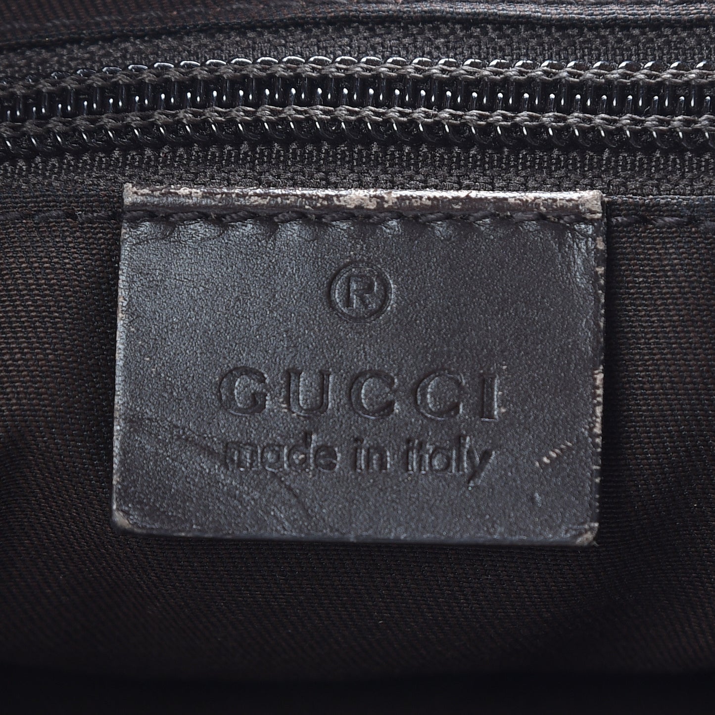 GG Plus Monogram Web Medium Half Moon Hobo Dark Brown