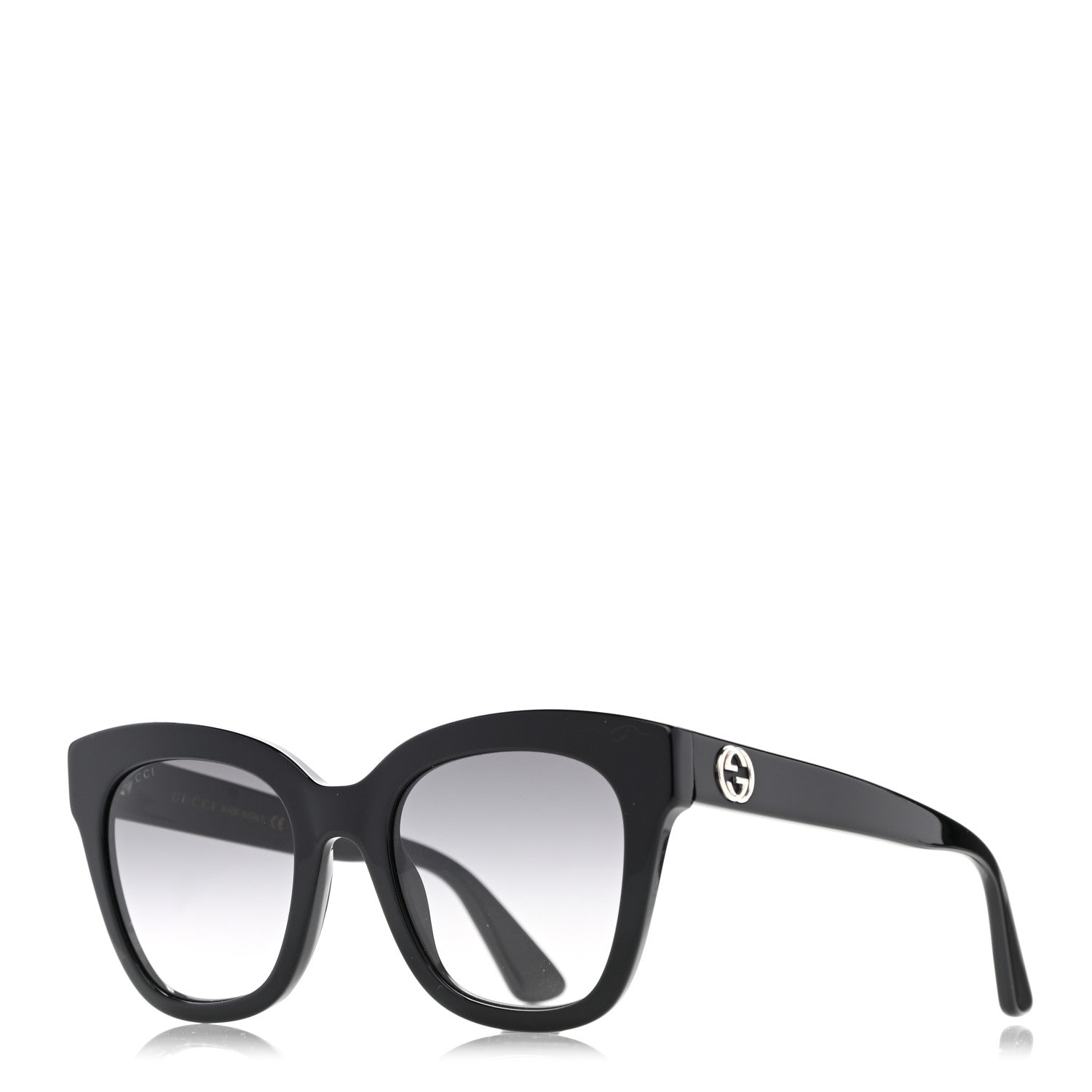 Gucci Acetate Square Frame Sunglasses GG0029SA Black 1 of 9