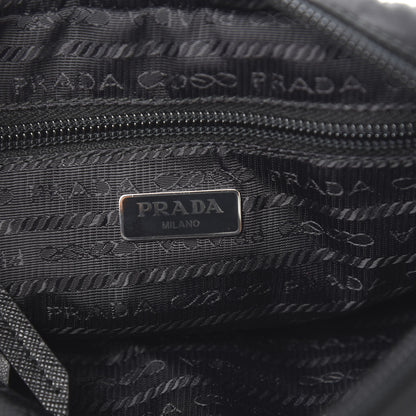 Prada Tessuto Nylon Saffiano Smalto Wristlet Black 5 of 6