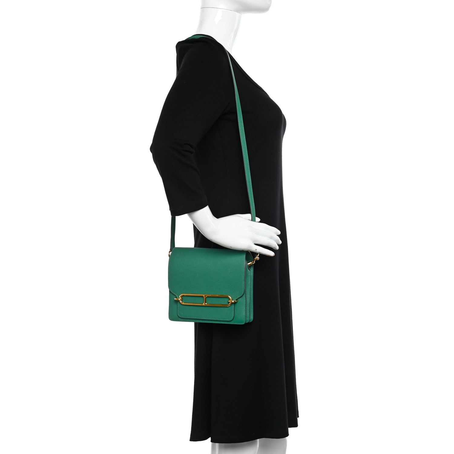 Hermes Evercolor Mini Sac Roulis Vert Vertigo 2 of 16