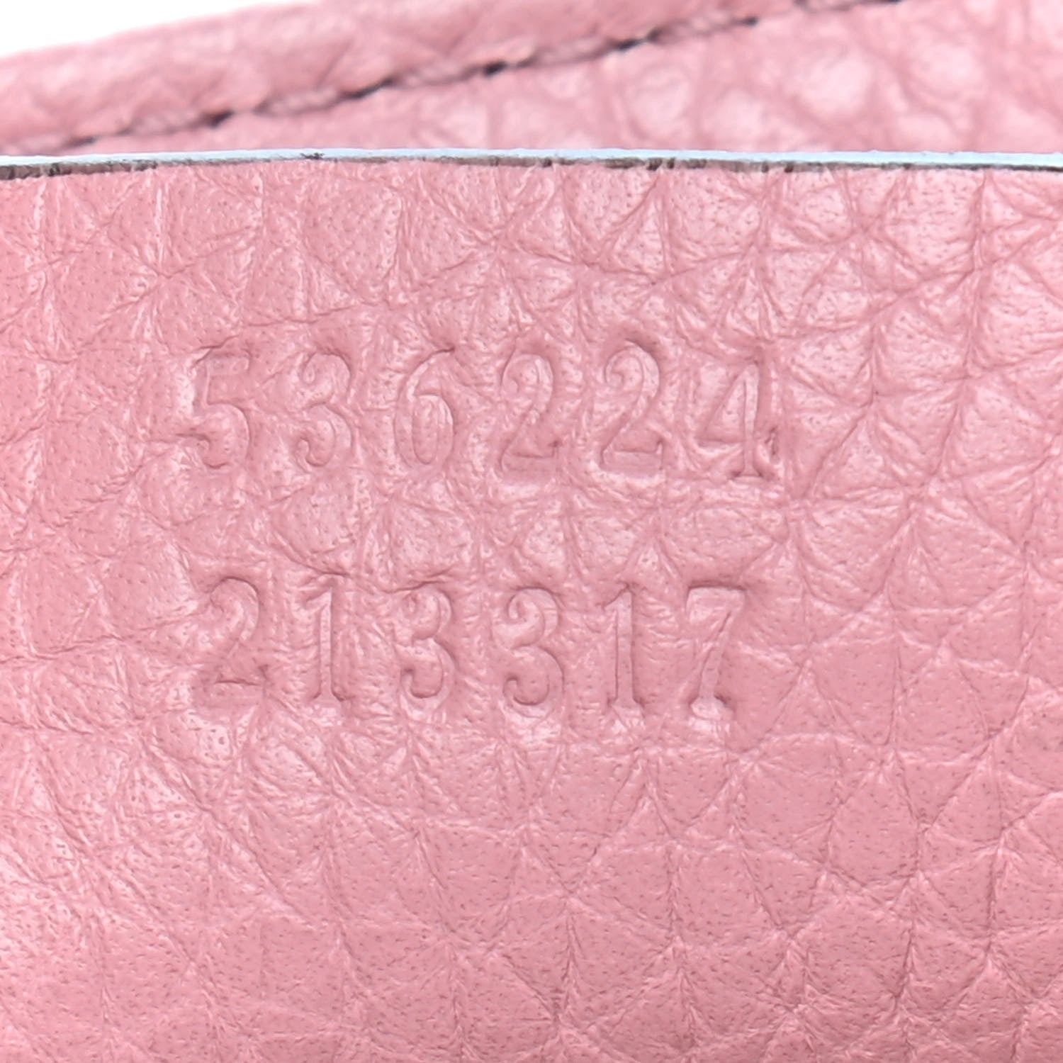 Gucci Pebbled Calfskin Medium Soho Flap Crossbody Pink 7 of 9