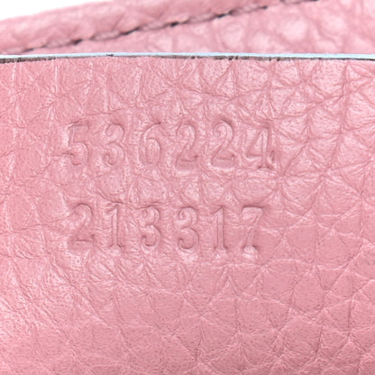 Gucci Pebbled Calfskin Medium Soho Flap Crossbody Pink 7 of 9