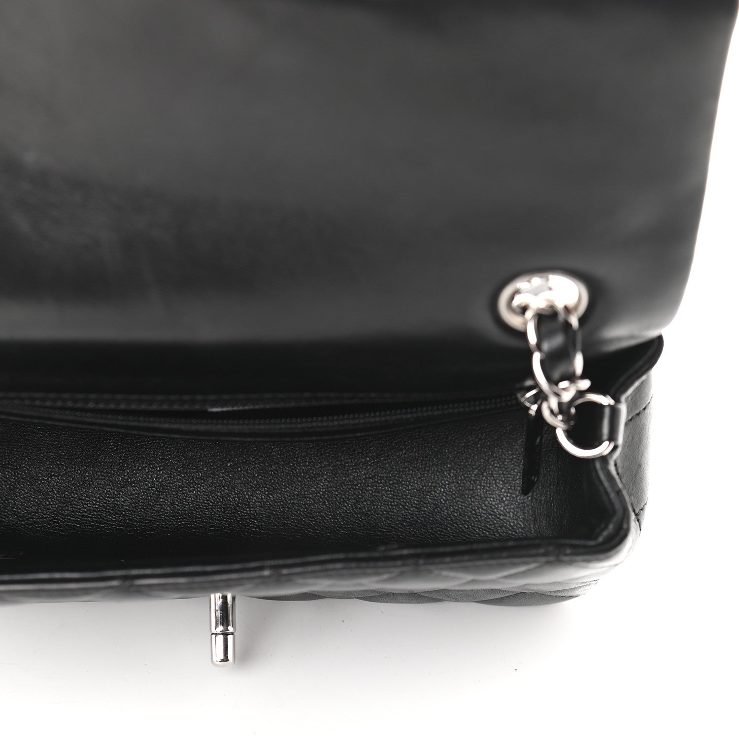 Chanel Lambskin Quilted Mini Rectangular Flap Black 5 of 11
