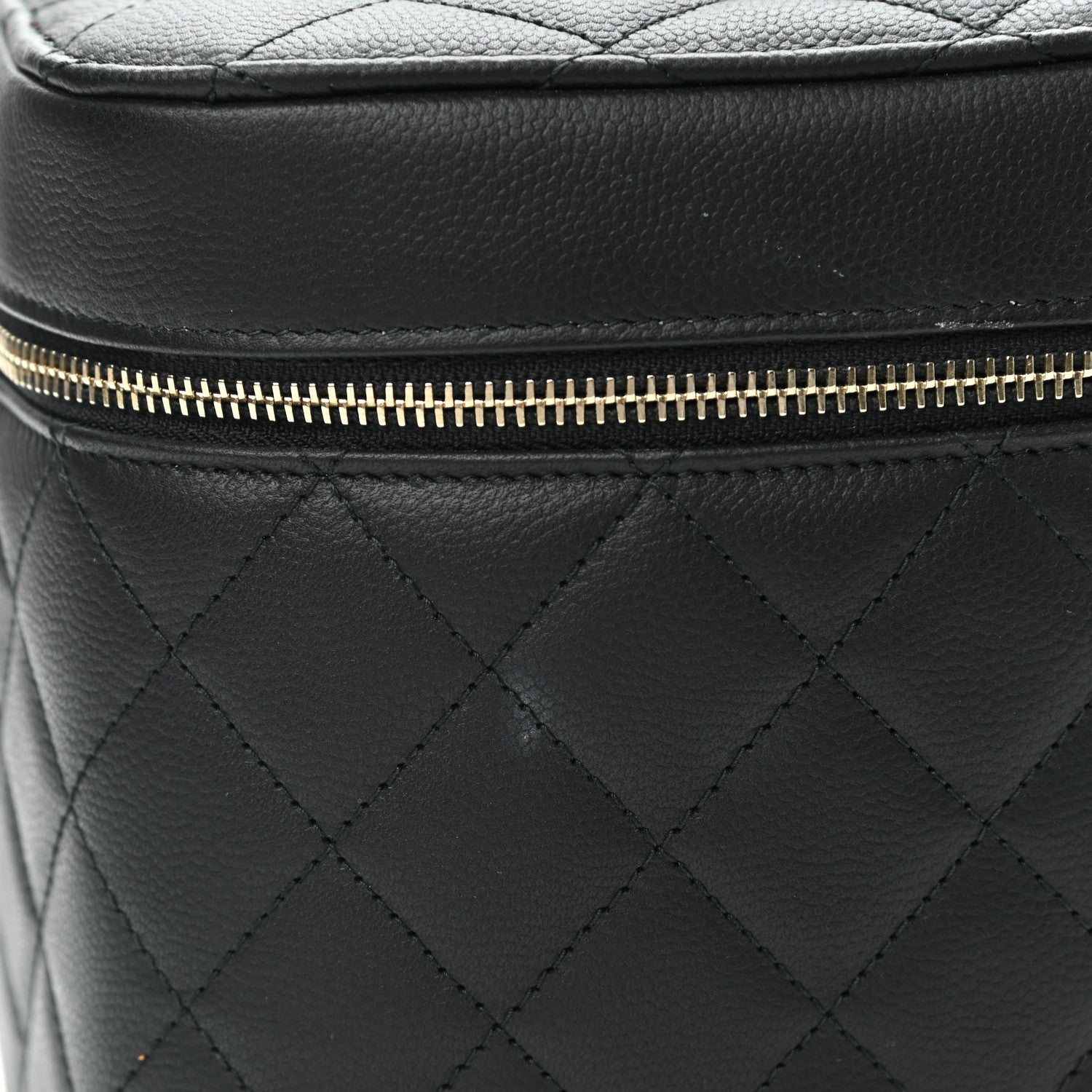 Chanel Caviar Quilted Large Vanity Pouch Black 8 of 9