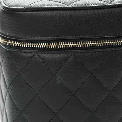 Chanel Caviar Quilted Large Vanity Pouch Black 8 of 9