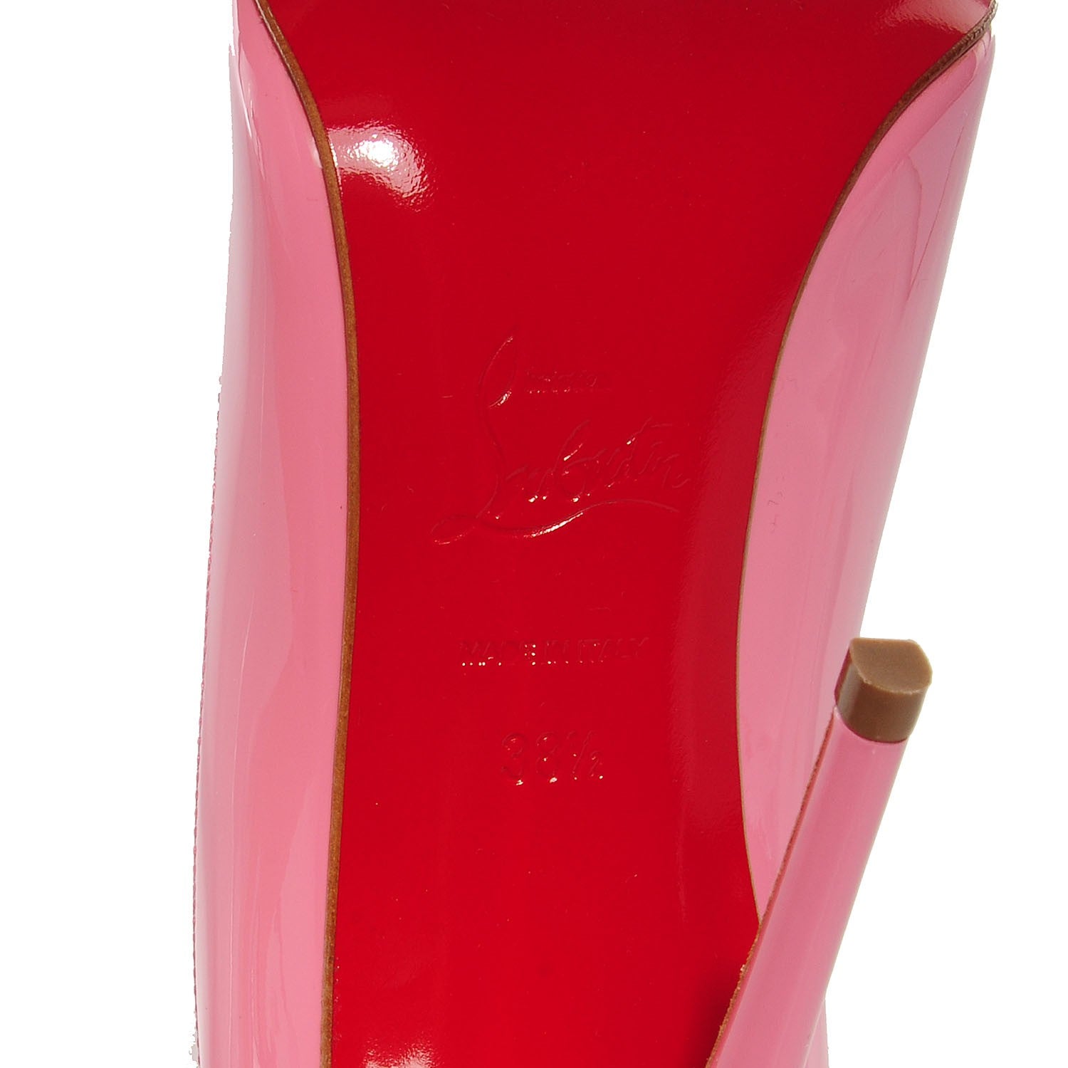 Christian Louboutin Patent Pigalle Follies 100 Pumps 38.5 Rose 6 of 7