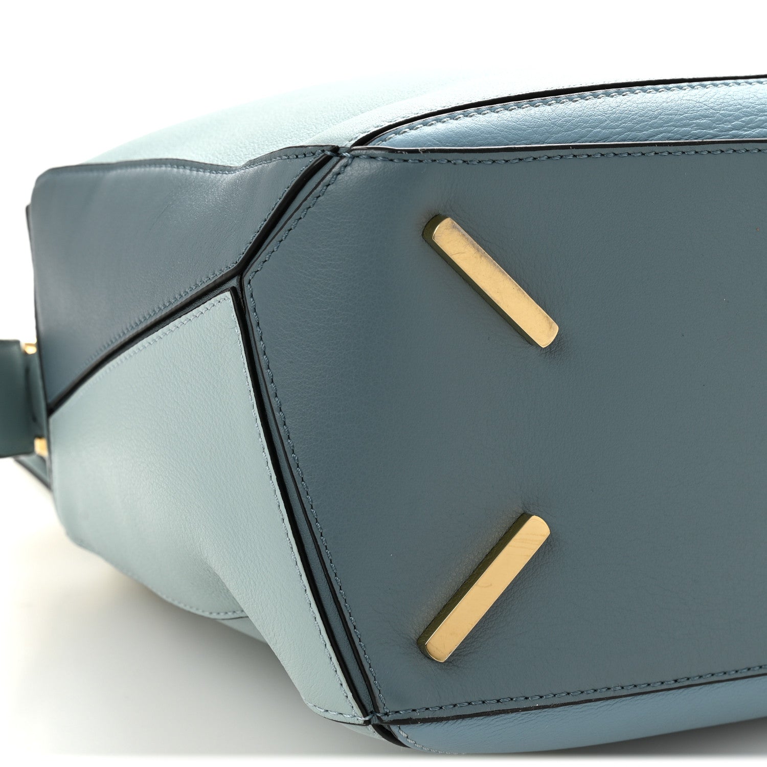 Loewe Calfskin Medium Puzzle Bag Aqua Light Blue Stone Blue 9 of 10