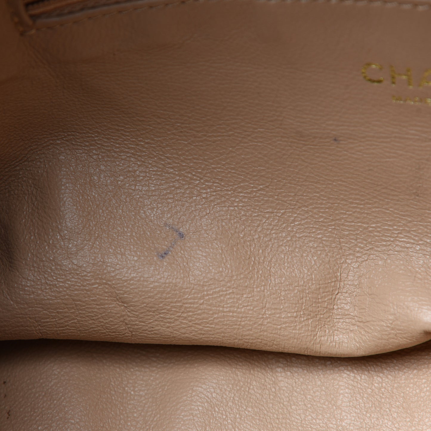 Goatskin Medium Luxe Ligne Bowler Brown
