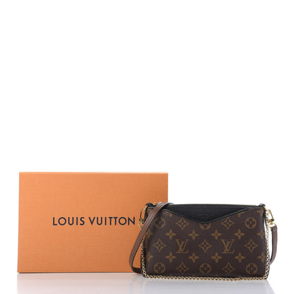 Louis Vuitton Monogram Pallas Clutch Black 10 of 10