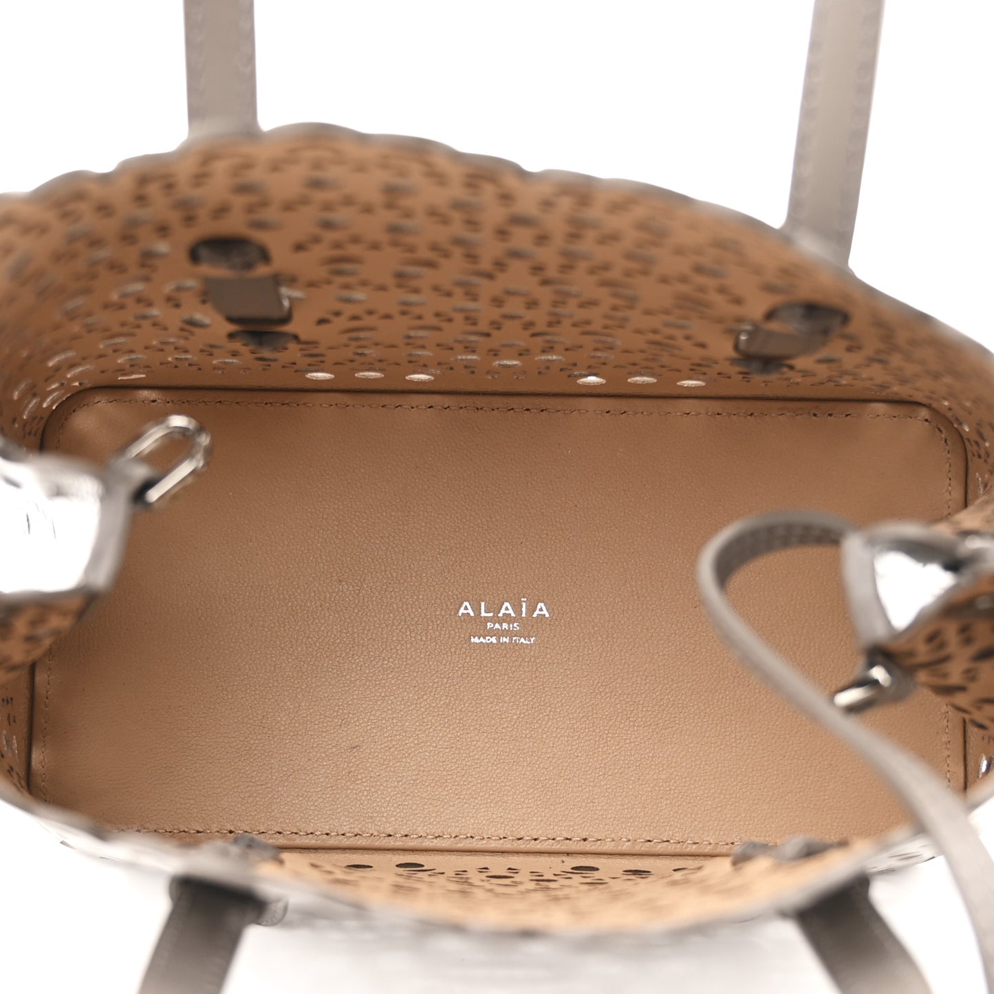 Lux Calfskin Vienne Wave Mina 20 Bag Perle