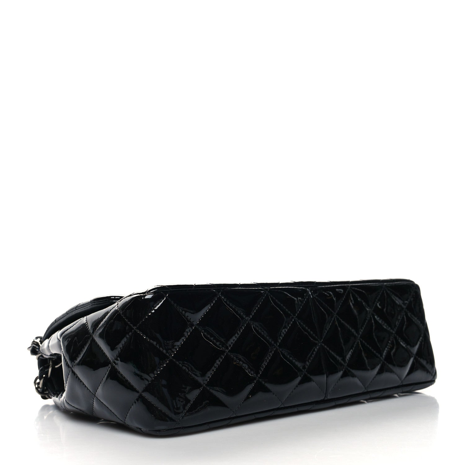Chanel Patent Quilted Jumbo Double Flap Black 4 of 11