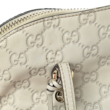 Gucci Guccissima Medium Bree Shoulder Bag Off White 15 of 15