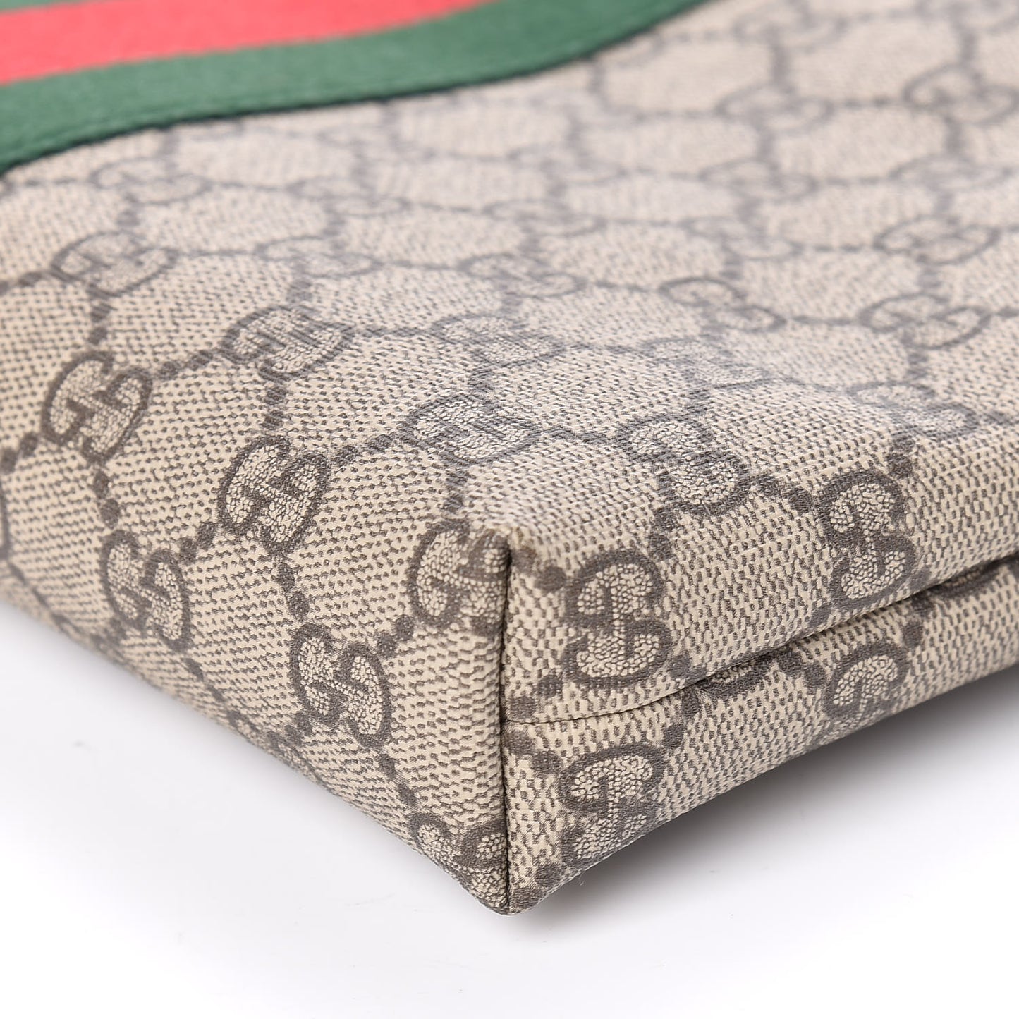 GG Supreme Monogram Web Messenger Bag Black