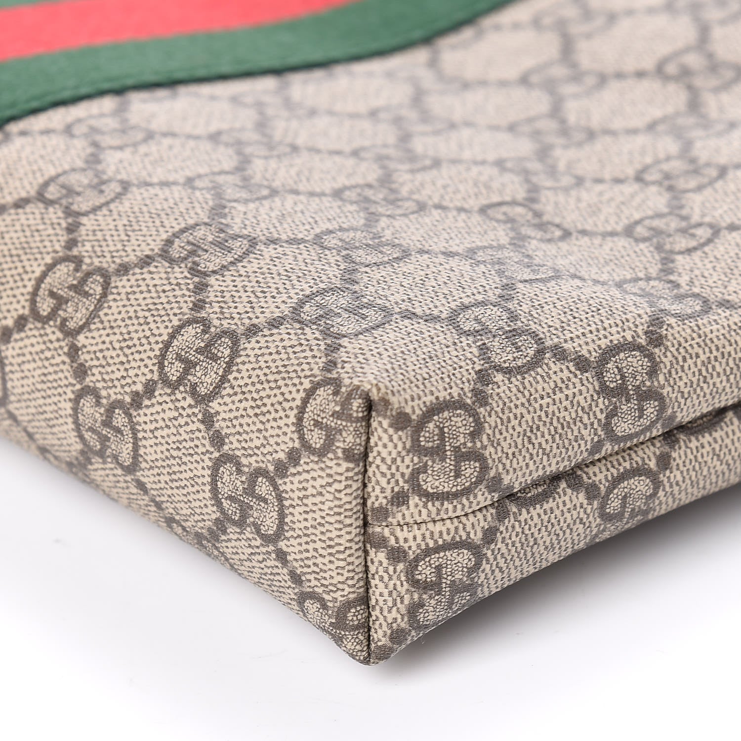 Gucci GG Supreme Monogram Web Messenger Bag Black 7 of 10