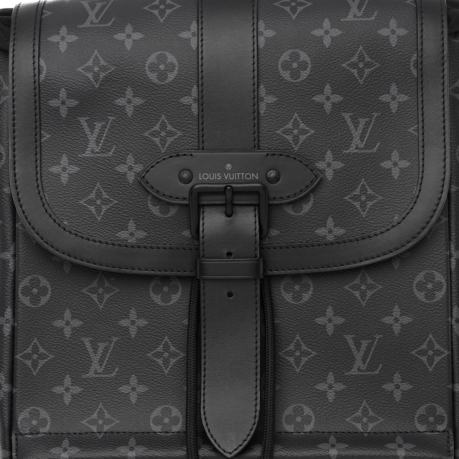 Louis Vuitton Monogram Eclipse Saumur Backpack 7 of 9