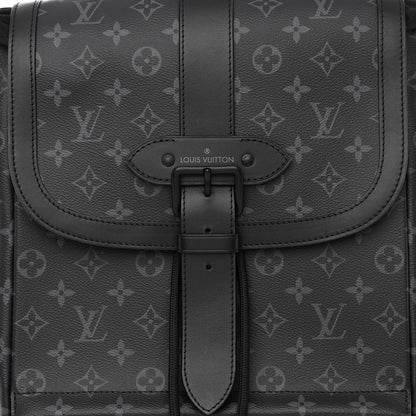 Louis Vuitton Monogram Eclipse Saumur Backpack 7 of 9