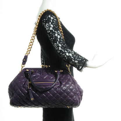 Marc Jacobs Quilted Leather Stam Purple 2 of 8