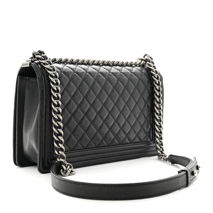 Chanel Caviar Quilted New Medium Boy Flap Black 3 of 10