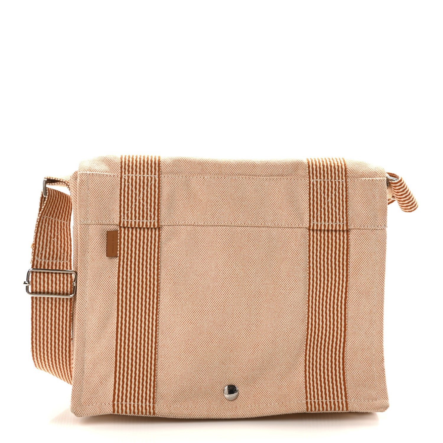 Hermes Canvas Herline Messenger Bag Orange 1 of 10