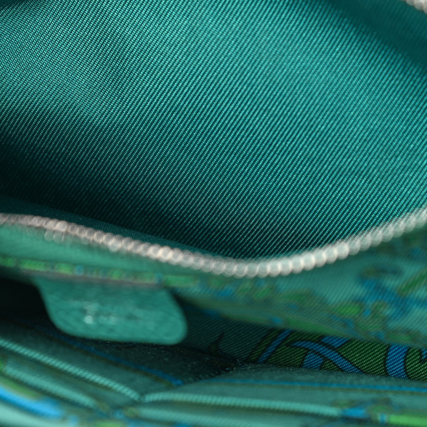 Hermes Epsom Silk'In Wallet Vert Vertigo 9 of 13