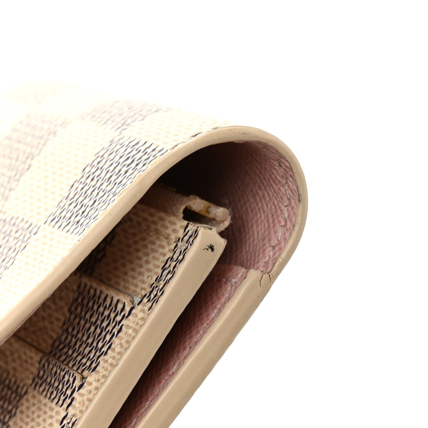 Louis Vuitton Damier Azur Emilie Wallet Rose Ballerine 9 of 11