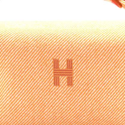 Hermes Merino Wool Large Au Carre Bride-A-Brac Pouch Fauve 7 of 9