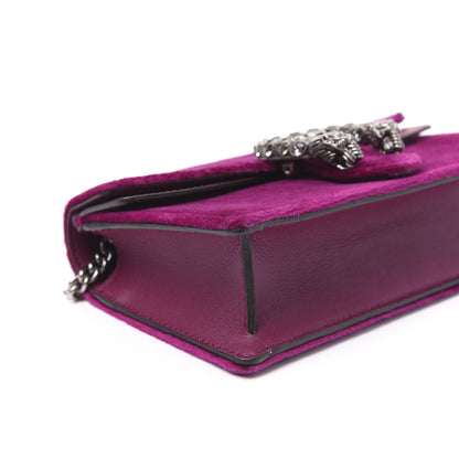Gucci Velvet Super Mini Dionysus Shoulder Bag Fuchsia Violet Cyclamen 7 of 10