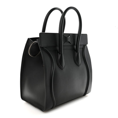 Celine Smooth Calfskin Mini Luggage Black 3 of 9