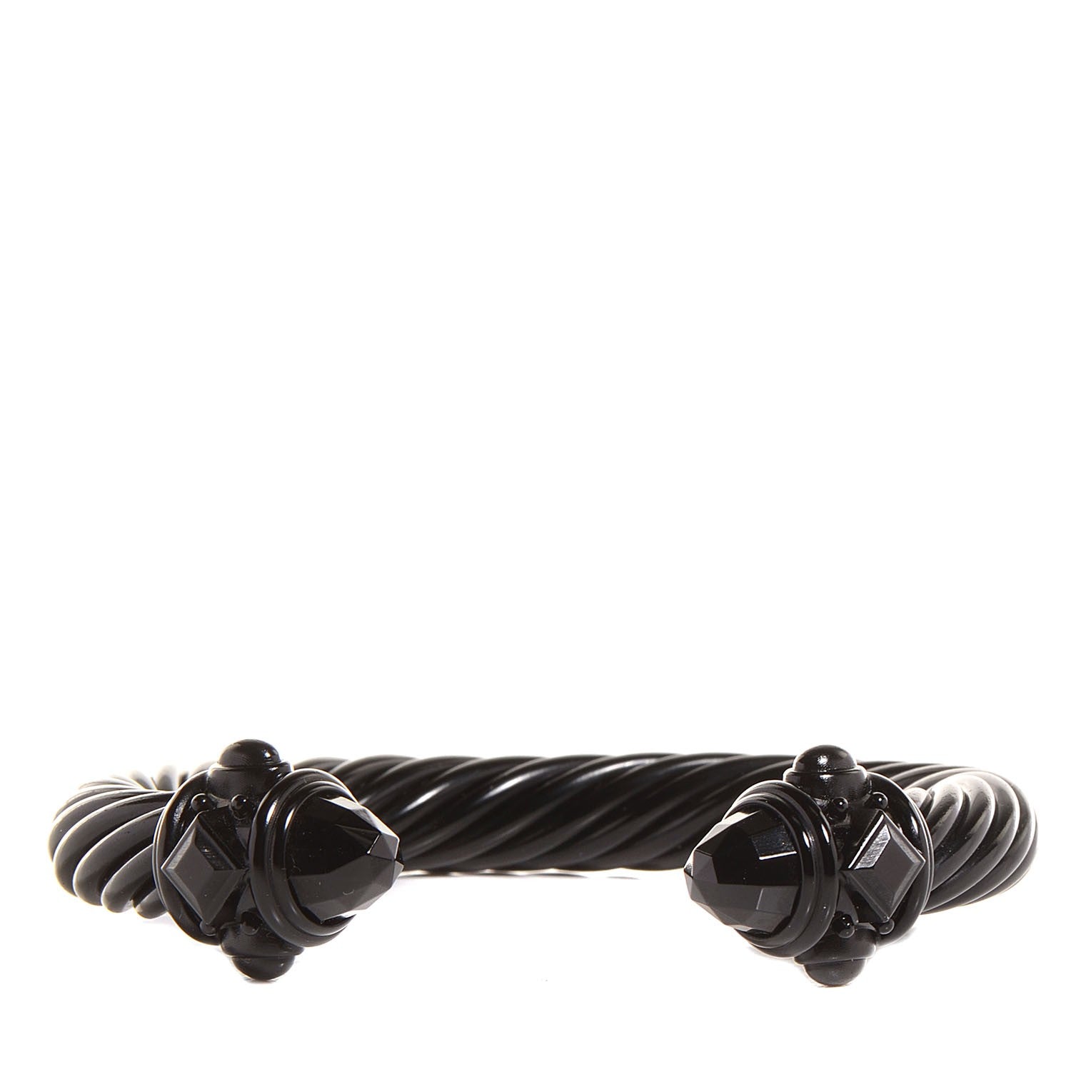 David Yurman Aluminum 10mm Renaissance Cable Bracelet Black 1 of 6