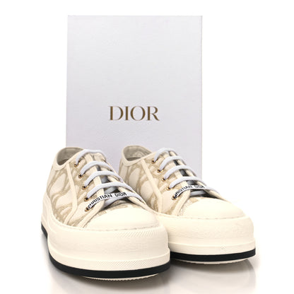 Christian Dior Canvas Walk'N'Dior Low Top Sneakers 41.5 Nude Gold 10 of 10