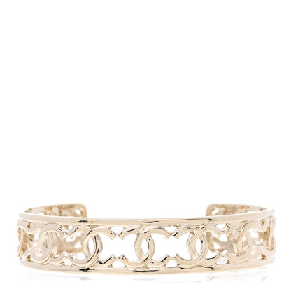 Chanel Metal Logo CC Cuff Gold 1 of 4