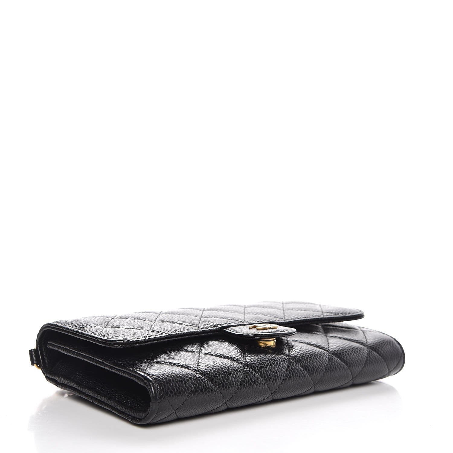 Chanel Caviar Quilted Wallet on Removable Chain Black 7 of 11