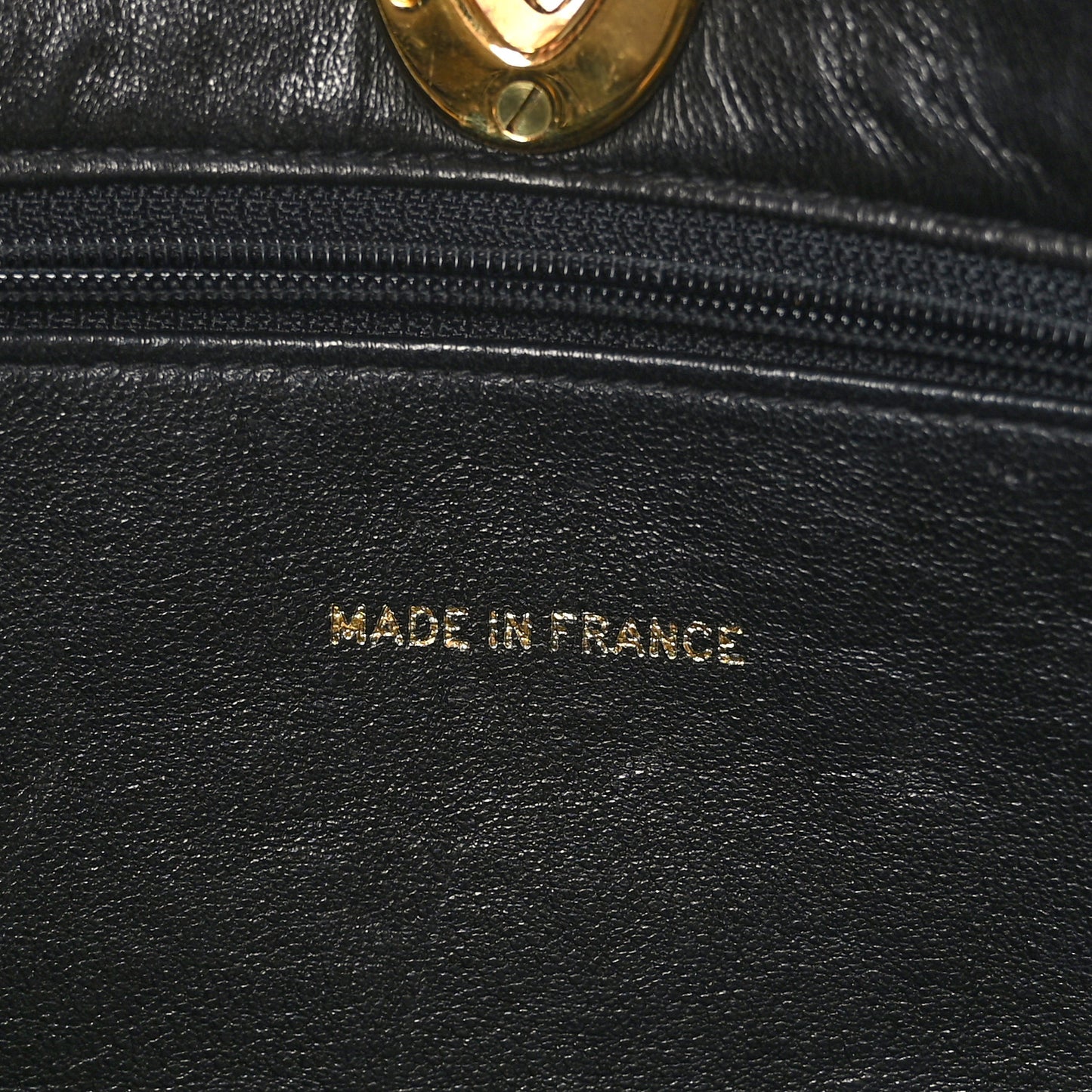 Lambskin Quilted CC Shoulder Bag Black
